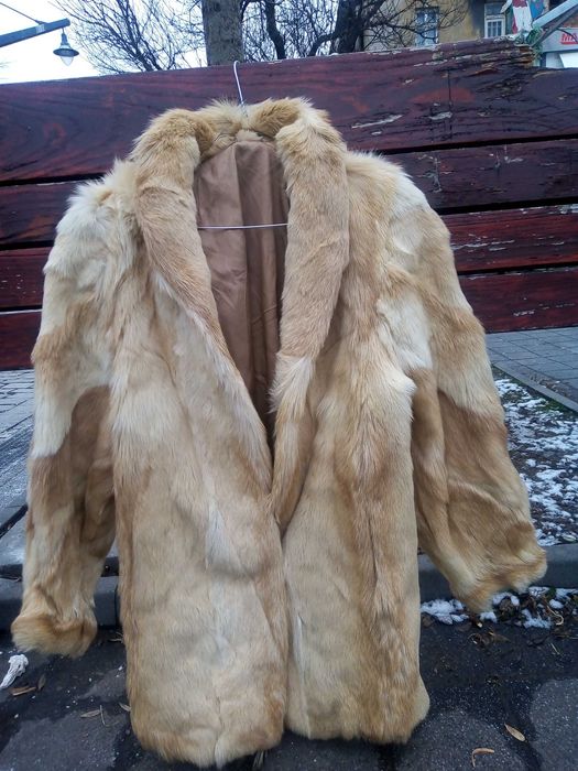 Дамско кожено палто от лисица,Германия, ръст 164-168 см.