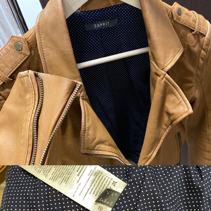 ESPRIT Lamb Leather кожени якета, агнешка кожа, р-р 34