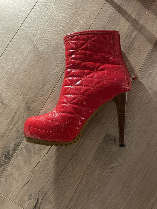 Botine Dior piele lacuita