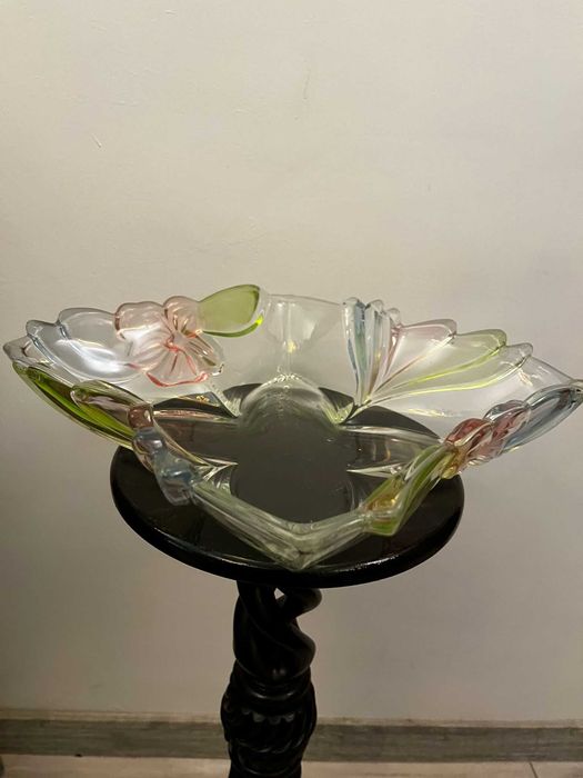 Centru de masa fructiera mare cristal BOHEMIA bibelou bibelouri