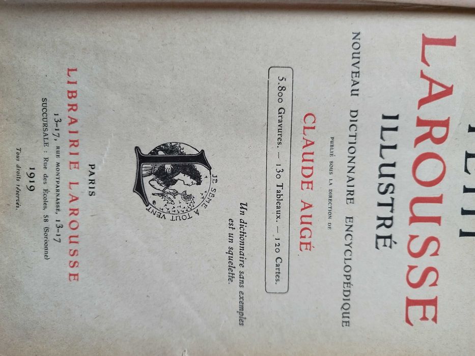 Nouveau Petit Larousse Ilustre 1919