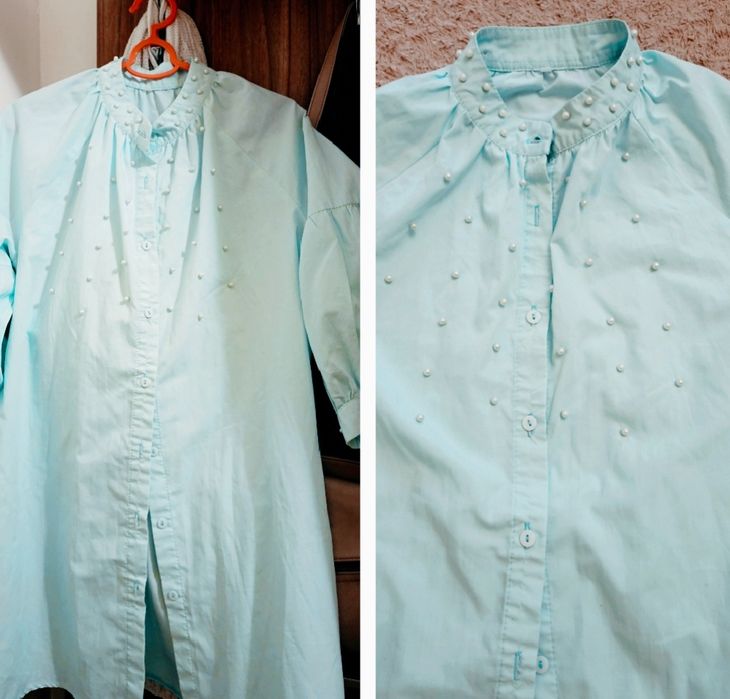 Блузка с бусинами