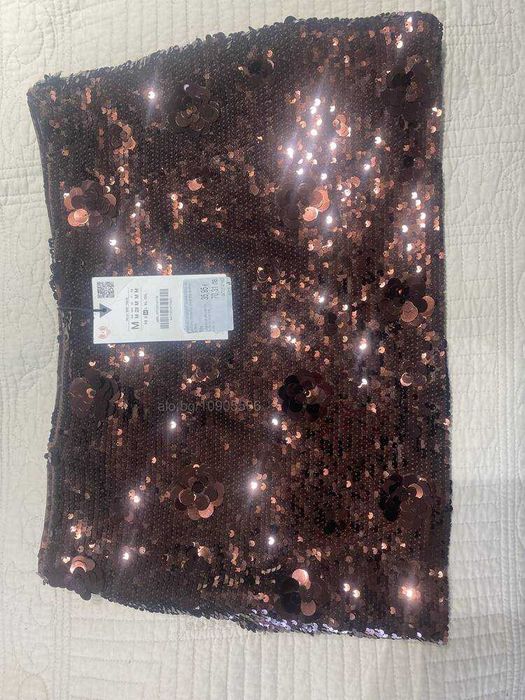 Пола с паети и цветя, ZARA нова