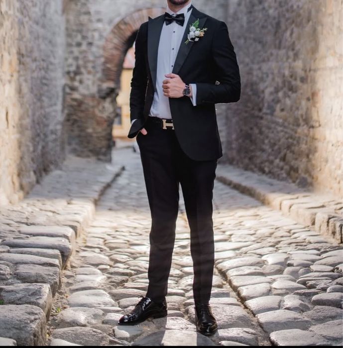 Мъжки елегантен костюм (тип:смокинг)