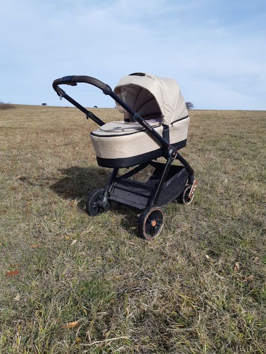 Комбинирана детска количка Cangaroo - Macan 2в1, бежова