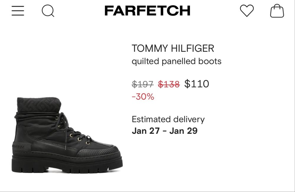 Дамски боти кубинки Tommy Hilfiger