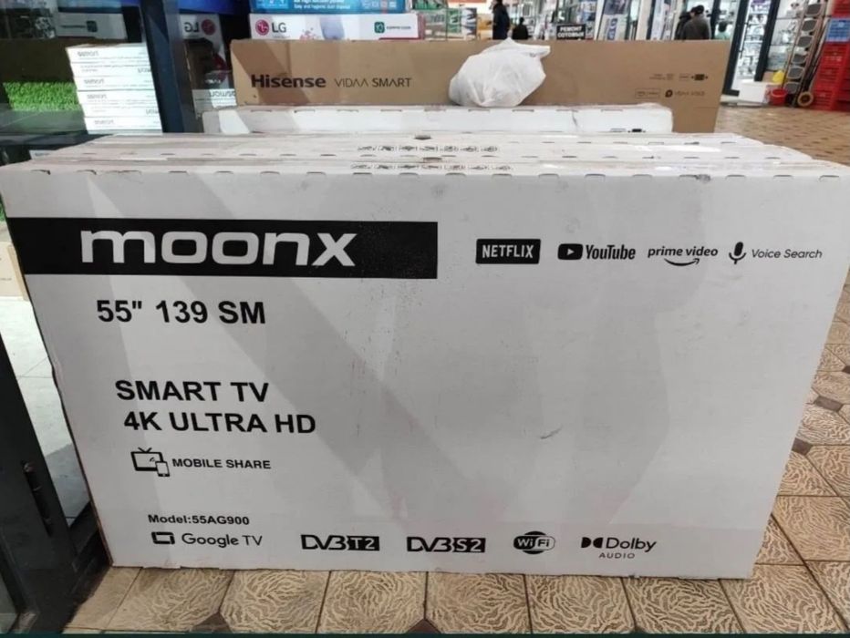 Televizor moonx 55 smart tv galasavoy pult