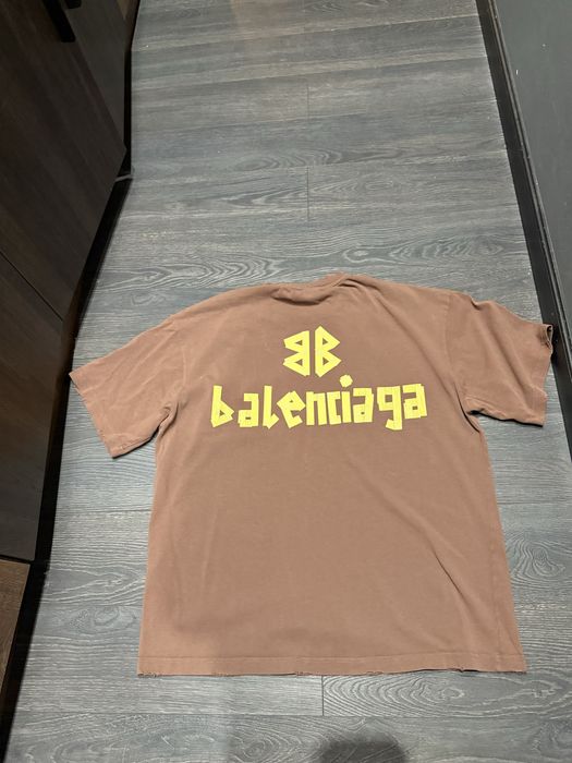 Кафява мъжка тениска