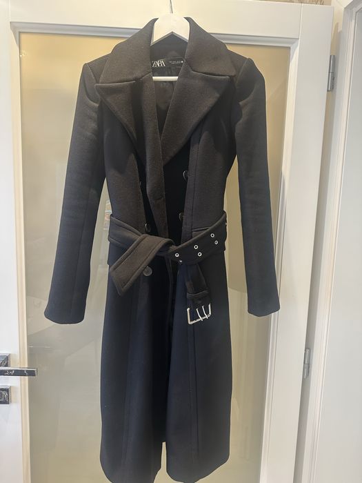 Palton negru Zara S