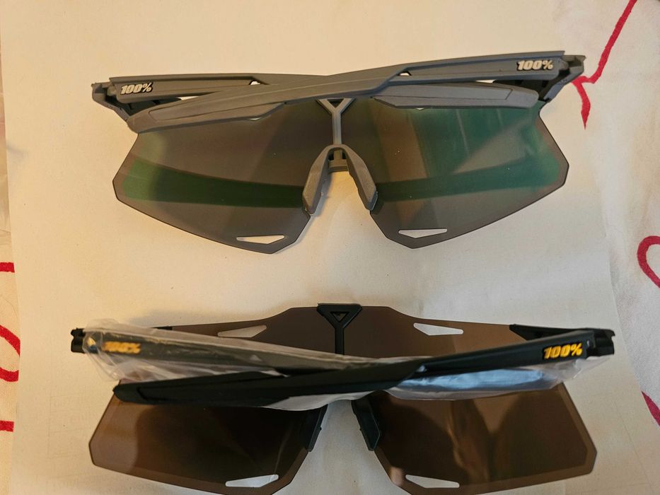 Ochelari ciclism 100% Speedcraft Sagan noi cu 3 lentile toc saculet