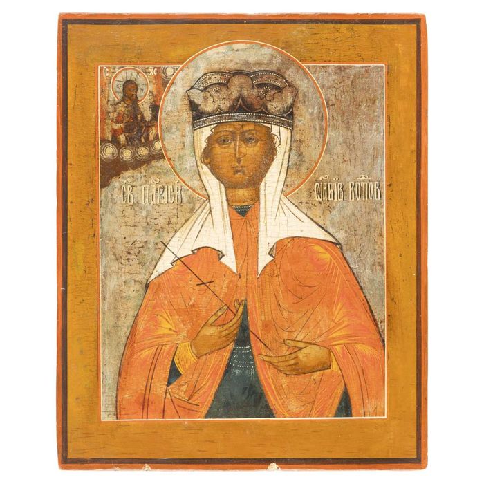 Icoană pe lemn „Sfânta Paraschiva”, școală rusească, sf. sec. XVIII