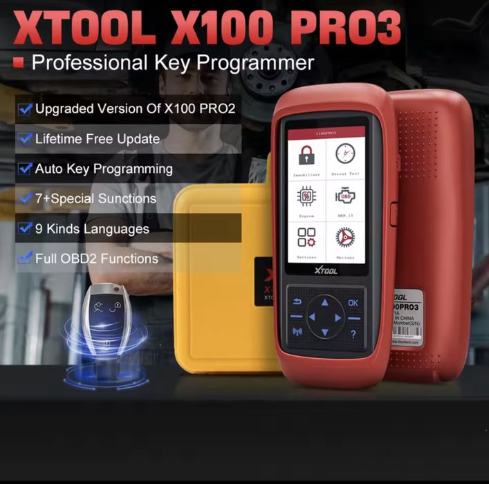 Tester diagnoză auto XTOOL X100Pro3 – Programare chei – NOU, sigilat