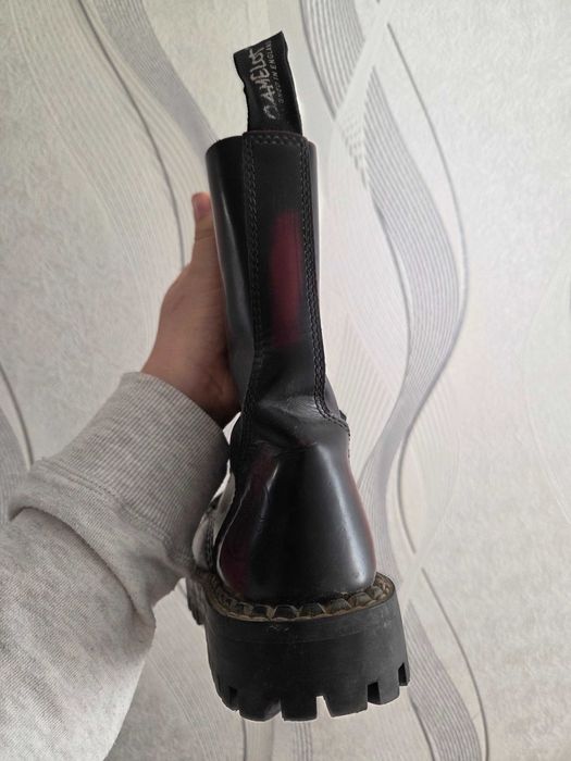 Papuci rock piele naturală