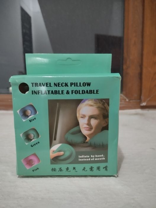 Подушка для шеи с насосом, воздух