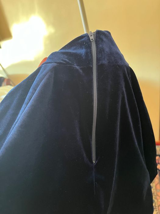 Платье миди велюр