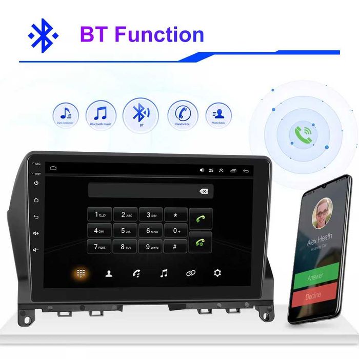 Мултимедия за Mercedes, C Class, W204, плеър с Екран, 9” Android, Навигация, C W204, двоен дин, Carplay, Waze, Андроид Auto