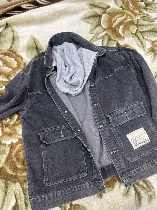 Джинсовка с капюшоном (съемный)