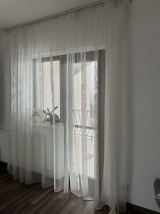set de 3 perdele transparente NobilaCasa