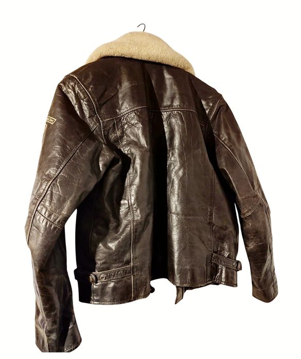 Авиаторски кожен бомбър яке,страхотен