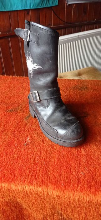 Мото- боти естествена кожа