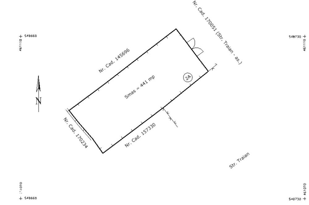 Teren in suprafata 441 mp, str. Traian, pretabil constructie P+2E.