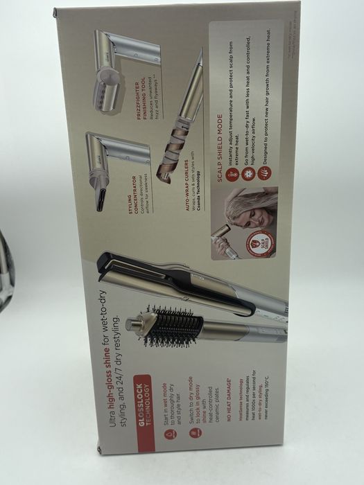Shark Glam Sleek Straight Waves & Curls Multi-Styler HD6051S (5 in 1 ) pachet EXTRA FULL SIGILAT