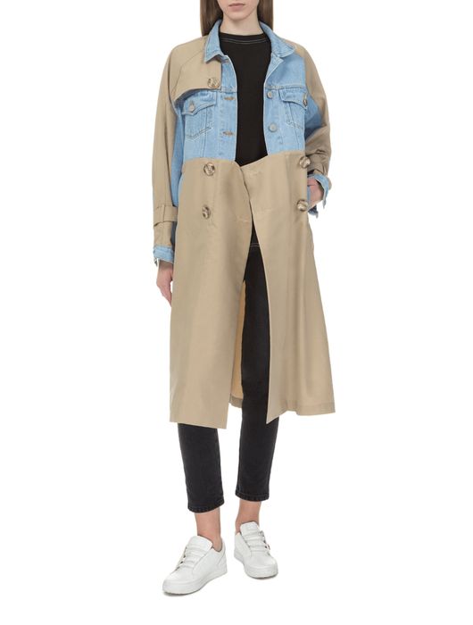 Тренч женские джинсовый плащ