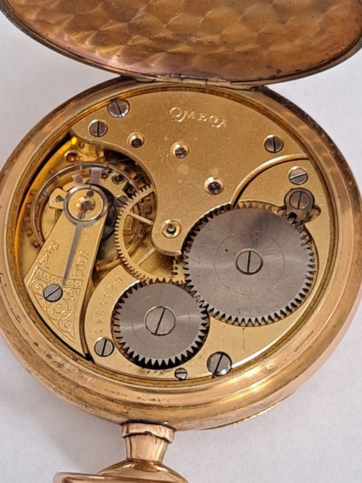 Ceas de Aur 14 K Omega de Buzunar