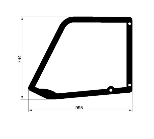 geam usa - telescopic Merlo, John Deere , Manitou , Bobcat