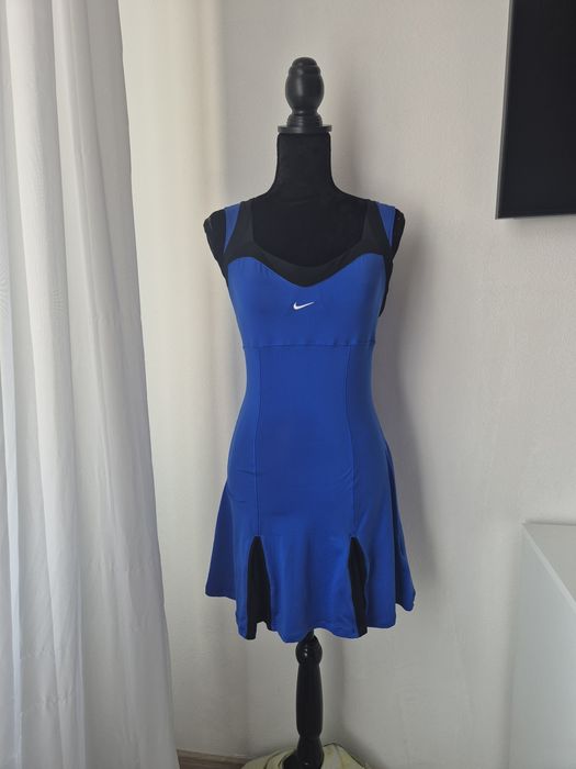 Rochie sport Nike Dri-Fit, albastru cu negru