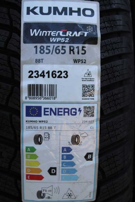 Anvelope iarna noi 185/65R15 88T Kumho (Korea)