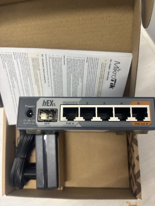 Маршрутизатор MikroTik hEX S RB760iGS