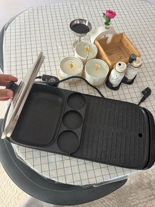 Электро гриль новый