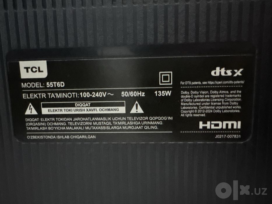 Tcl 55 60/120hz