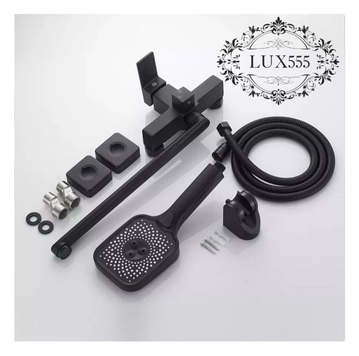 Смеситель для ванны черный