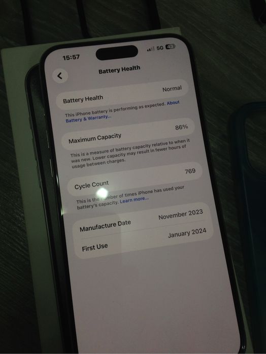 Iphone 15 pro max 256 85%