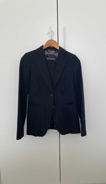 Класически бизнес костюм Massimo Dutti, студена вълна