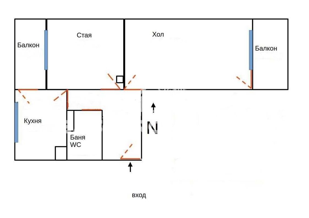 Продава се Двустаен апартамент в София, Хаджи Димитър - 66 кв.м за 1159 €/кв.м - Снимка #1