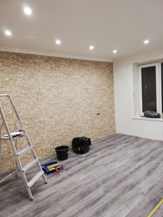 Ремонт квартир, молярка обои ламинат