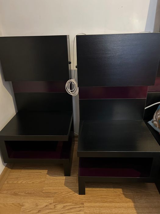 Комплект нощни шкафчета с вградено осветление