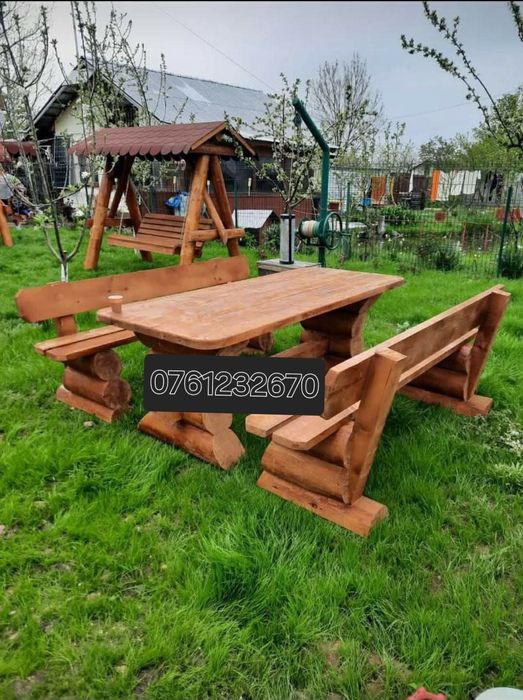 Mobilier rustic pentru gradina