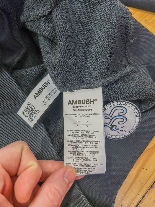 Ambush ballchain black hoodie суитчър