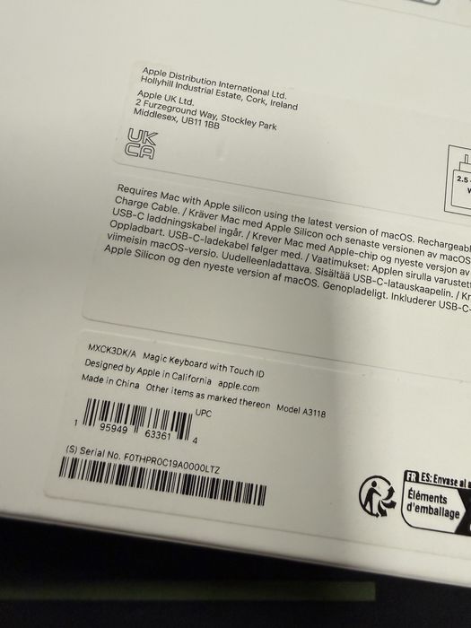 Apple Magic Keyboard cu Touch ID nou sigilat tastatura originala Apple