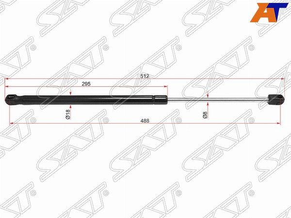 Амортизатор крышки багажника Kia Rio