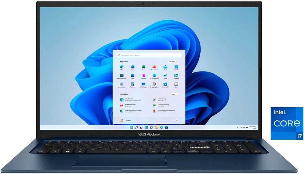 Лаптоп ASUS VivoBook 17 Intel Core i7-1355U 16GB RAM 512GB SSD NvMe  17.3" FHD IPS Нов 24м Гаранция