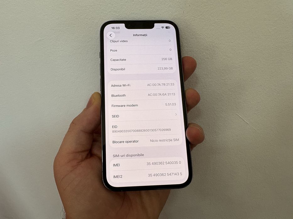 Iphone 13 Pro, 256 gb, Blue Sierra