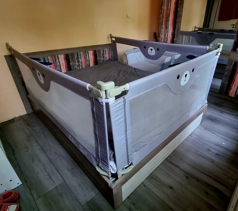 НОВИ! Висока преграда за легло, страница, сваляща / заграждение бебе