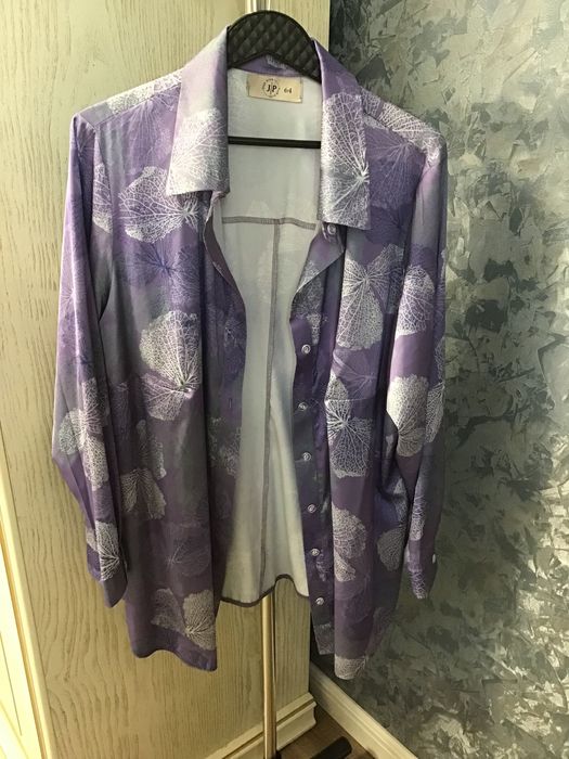 Рубашка под шёлк большого размера