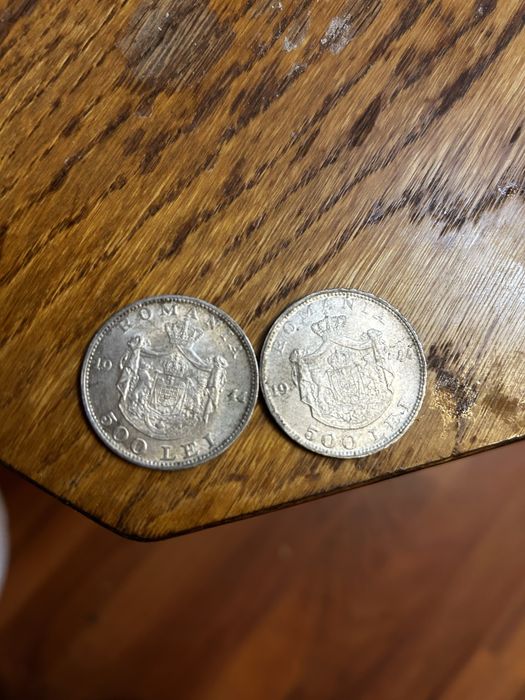 Vand 2 Monede Istorice Argint 1944 de 500 LEI