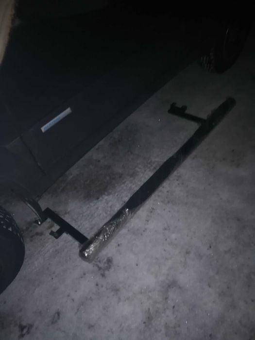 Пороги техносфера труба люкс с проступью для шевроле нива.